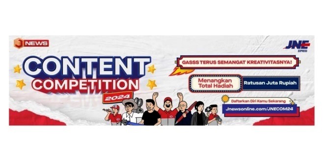 JNE Content Competition 2024 Kembali di Gelar Menangkan Total Hadiah Ratusan Juta Rupiah