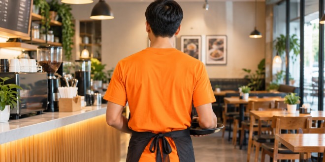 Seragam Kaos untuk Karyawan Kafe dan Resto, Bahan yang Tahan Dicuci Setiap Hari